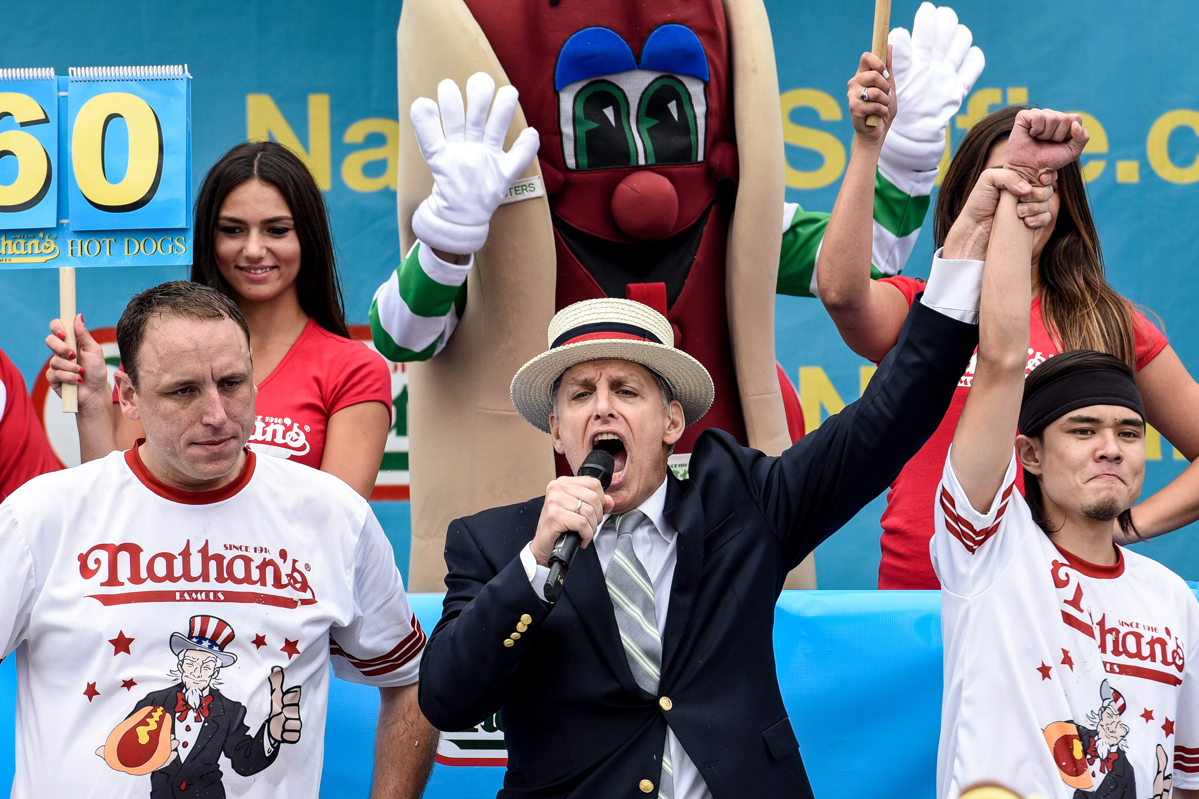 Joey Chestnut Nathans Hot Dog Eating Fourth of July Funny Hot 