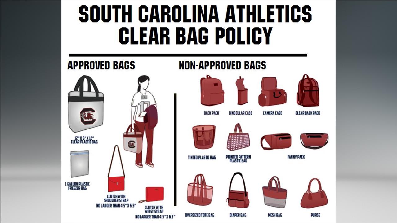 University Of South Carolina – Clear Stadium Bags by Capri Designs