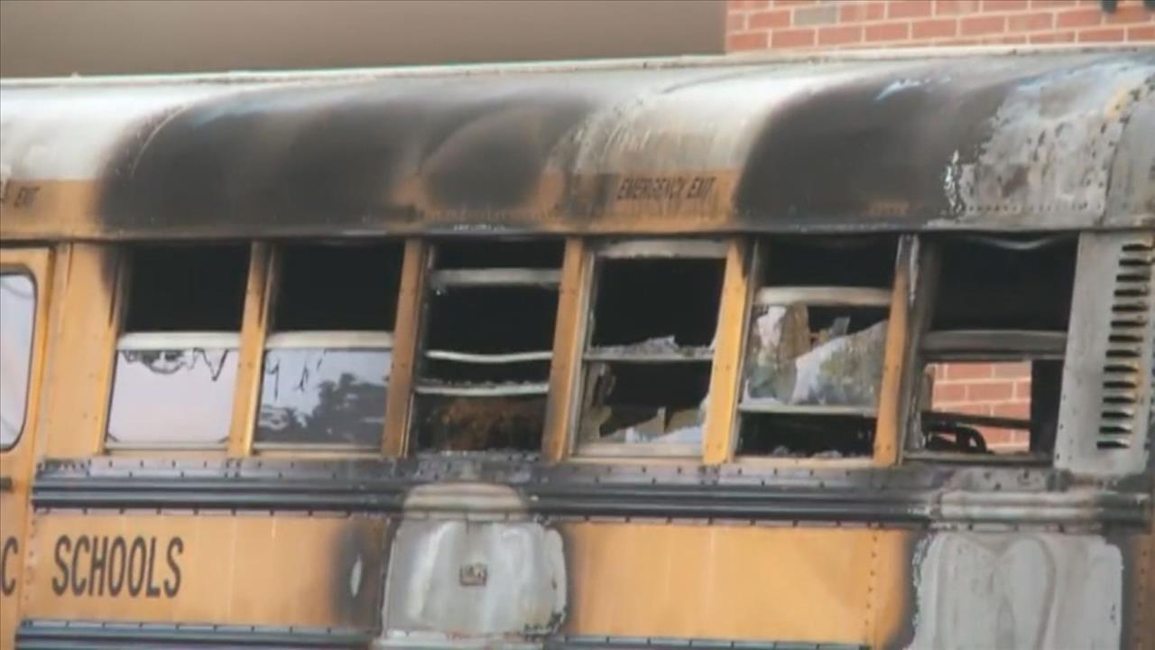 PHOTOS School Bus Fire at Dutch Fork Elementary
