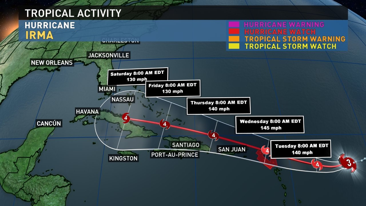 wbir.com | Hurricane Irma's track shifts, path still uncertain